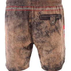Zillertaler Trachtenwelt Badehosen-Herren Trachten Badehose "Österreich", Braun