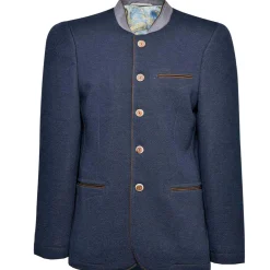 Zillertaler Trachtenwelt Jacken-Herren Trachtenjacke "Enns", Marine Blau