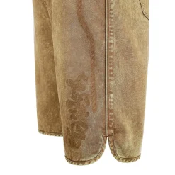 Zillertaler Trachtenwelt Freizeithosen-Herren Trachtenjeans ohne Latz, Braun