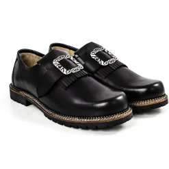 Zillertaler Trachtenwelt Schuhe-Herren Trachtenschuh "Sepp", Schwarz