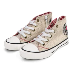Zillertaler Trachtenwelt Schuhe & Socken-Kinder Chucks "Austria", Beige