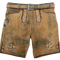 Zillertaler Trachtenwelt Lederhosen-Kinder Lederhose "Robby", Braun