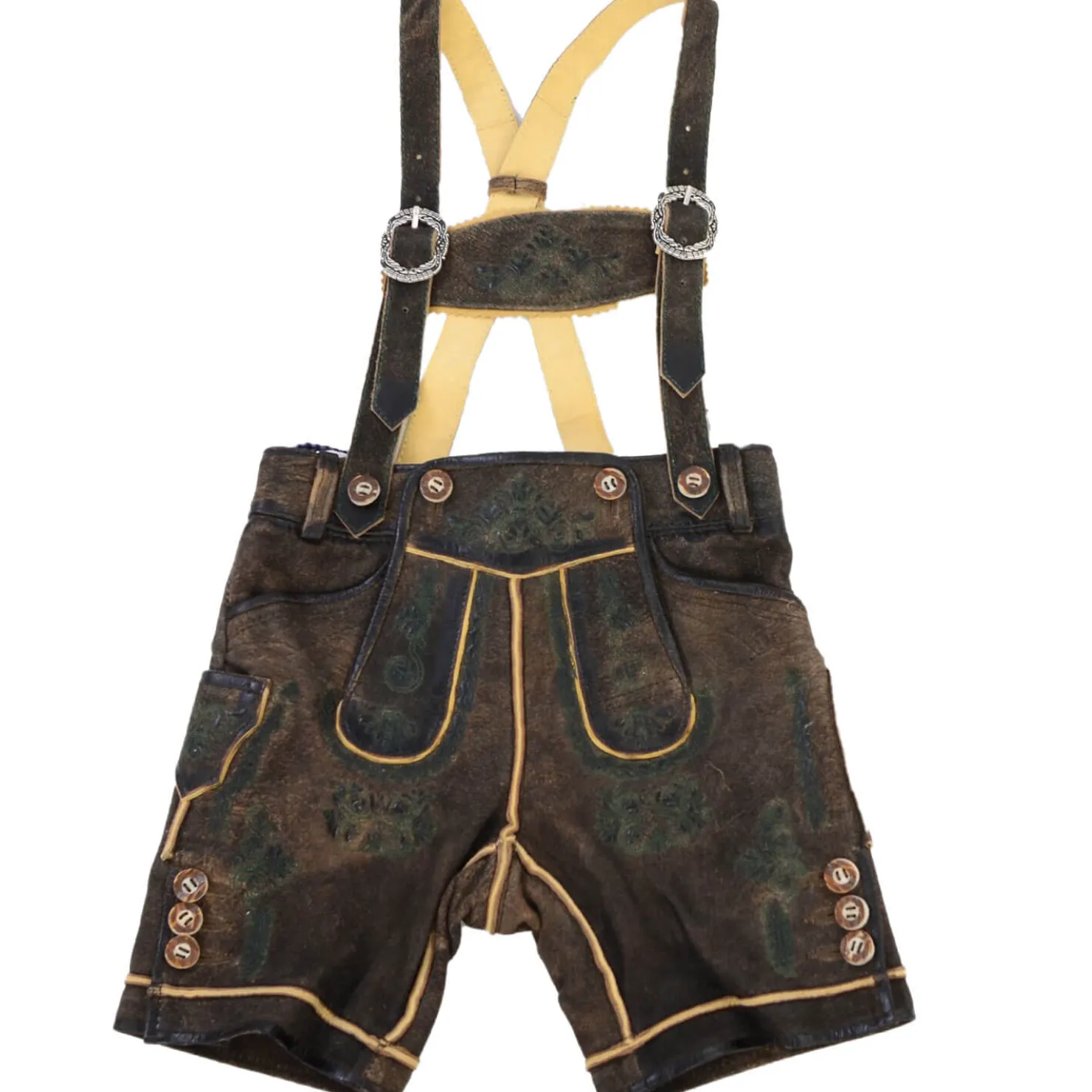 Zillertaler Trachtenwelt Lederhosen-Kinder Lederhose "Ronny" mit Träger, Braun