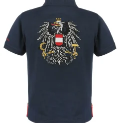 Zillertaler Trachtenwelt Shirts & Polos-Kinder Poloshirt "Österreich", Blau