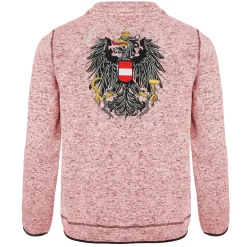 Zillertaler Trachtenwelt Jacken & Anzüge-Kinder Strickfleece Jacke "Österreich", Rosa