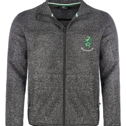 Zillertaler Trachtenwelt Jacken & Anzüge-Kinder Strickfleece Jacke “Steiermark", Anthrazit Grau