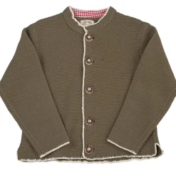 Zillertaler Trachtenwelt Jacken & Anzüge-Kinder Strickjacke "Lukas", Braun Beige
