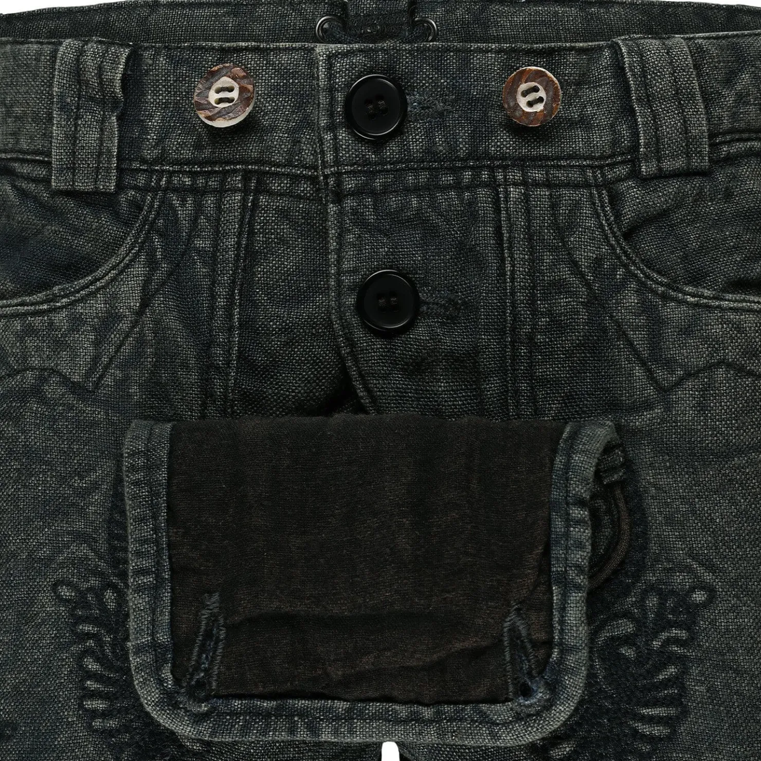 Zillertaler Trachtenwelt Freizeithosen & Badehosen-Kinder Trachtenhose "Joseph", Blau- Grau