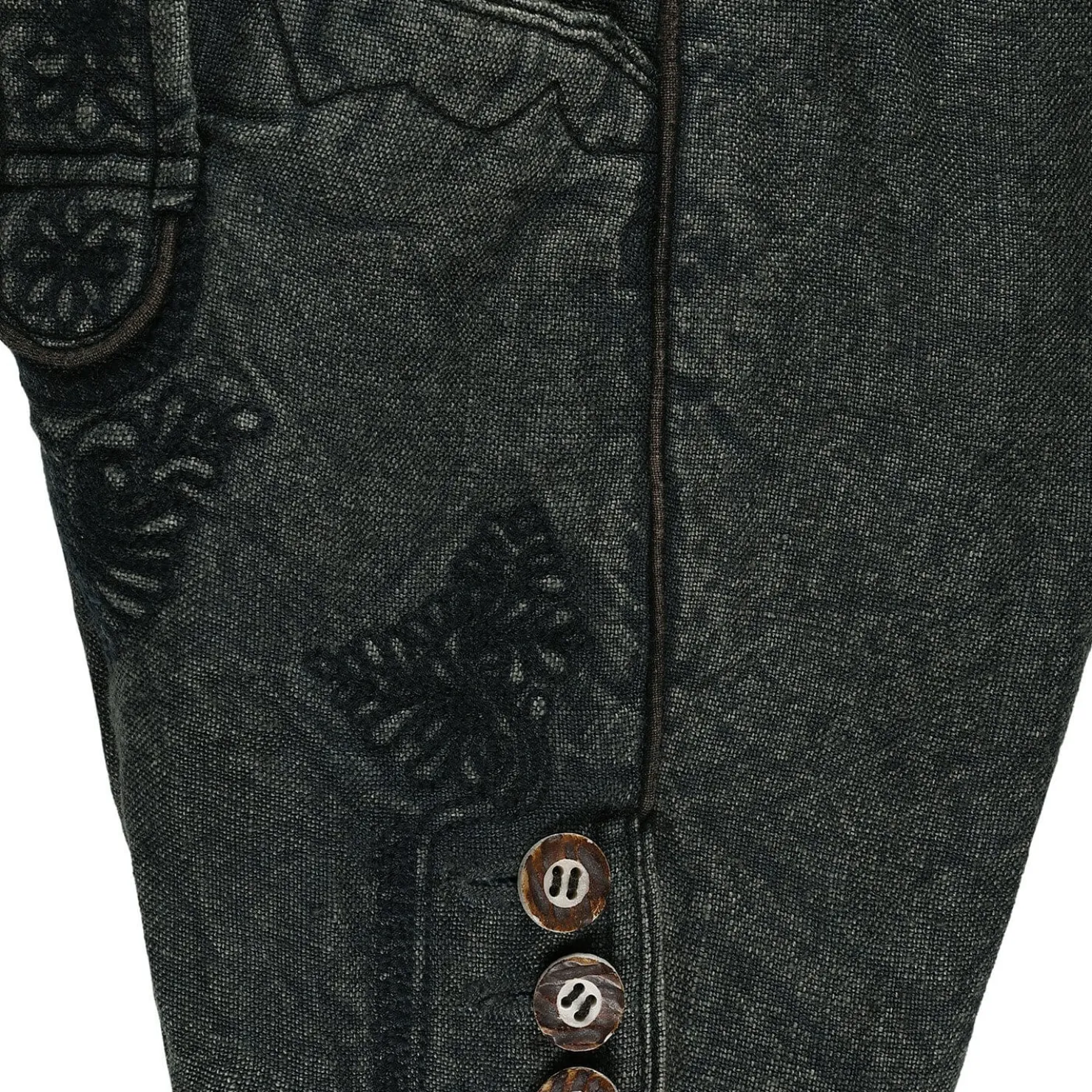 Zillertaler Trachtenwelt Freizeithosen & Badehosen-Kinder Trachtenhose "Joseph", Blau- Grau