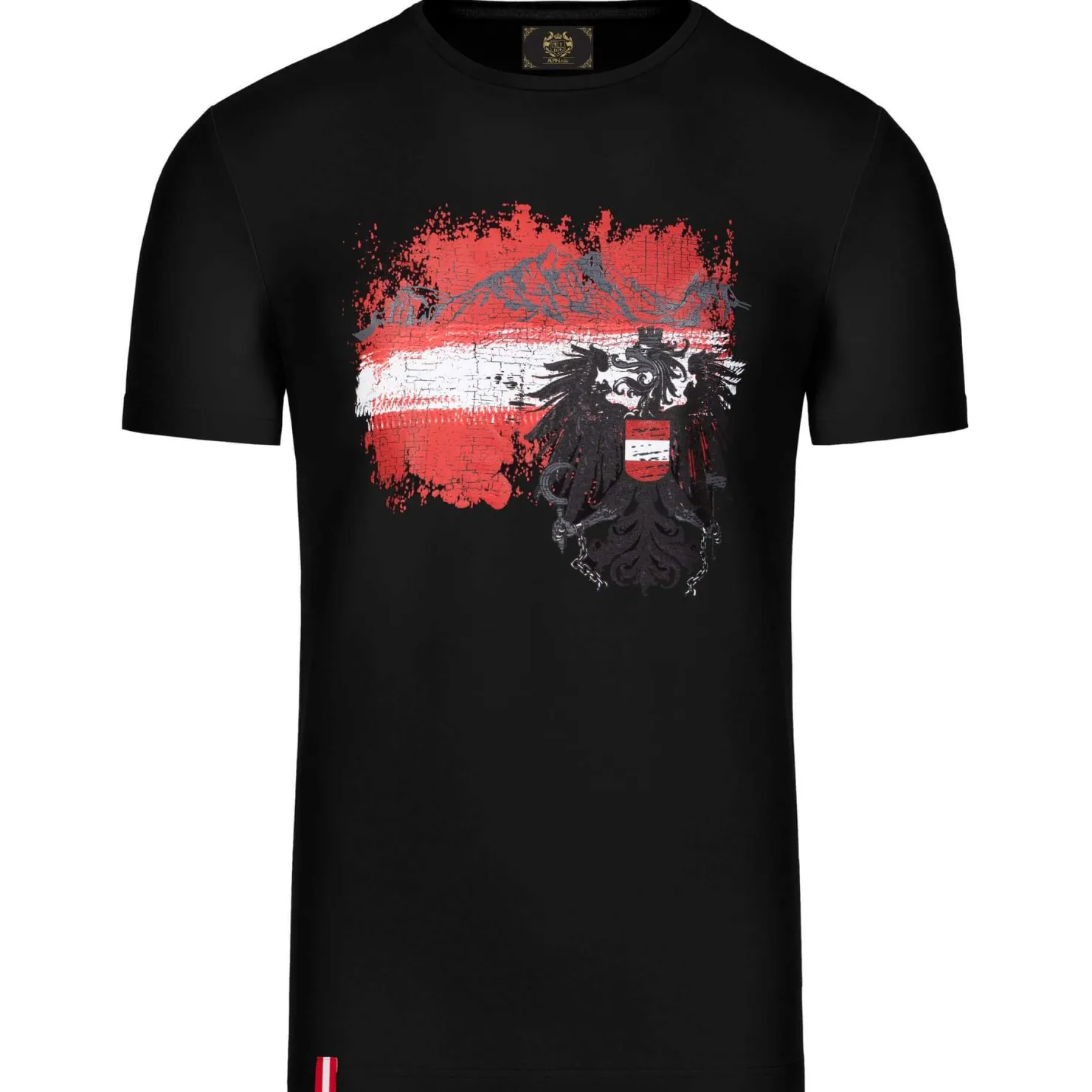 Zillertaler Trachtenwelt Shirts & Polos-Kinder T-Shirt "Adler Österreich", Schwarz