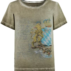 Zillertaler Trachtenwelt Shirts & Polos-Kinder T-Shirt "Bayern", Sand Beige