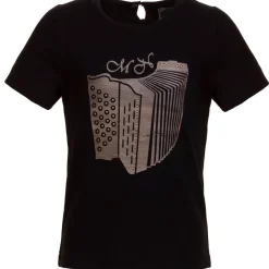 Zillertaler Trachtenwelt Shirts & Polos-Kinder T-Shirt "Melissa Akkordeon", Schwarz Lila