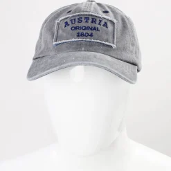 Zillertaler Trachtenwelt Accessoires-Schildkappe "Austria", Grau