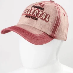 Zillertaler Trachtenwelt Accessoires-Schildkappe “Zillertal”, Rot