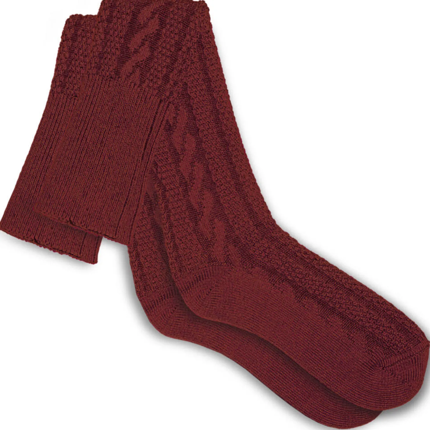 Zillertaler Trachtenwelt Socken-Trachtenstutzen, Rot