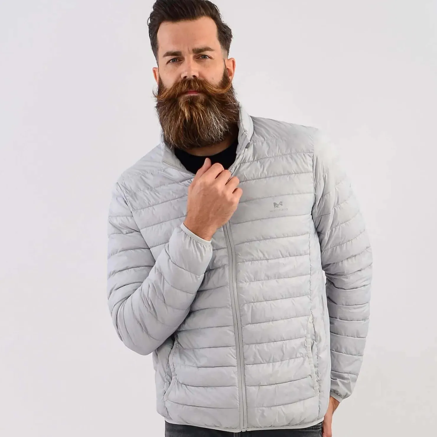 Zillertaler Trachtenwelt Jacken|Jacken-Unisex Daunen-Optik-Steppjacke, Grau