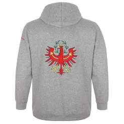 Zillertaler Trachtenwelt Pullover & Hoodies|Pullover & Hoodies-Unisex Hoodie "Tirol", Grau